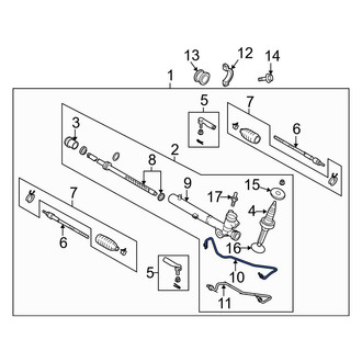 Infiniti OE - Front Right Power Steering Line