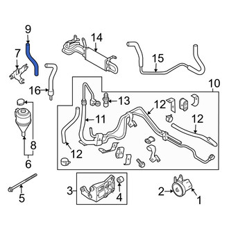 Infiniti OE - Power Steering Reservoir Hose