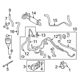 Infiniti OE - Steering Gear & Linkage - Pump & Hoses (AWD)