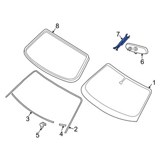 Infiniti OE - Front Interior Rear View Mirror Cover
