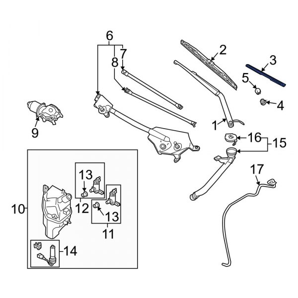 Windshield Wiper Blade Refill