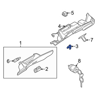 Infiniti OE - Front Glove Box Door Hinge Pin