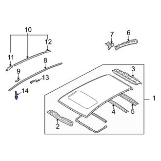 Infiniti OE - Roof Molding Clip