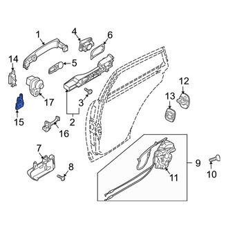 Infiniti OE - Rear Left Lower Door Hinge