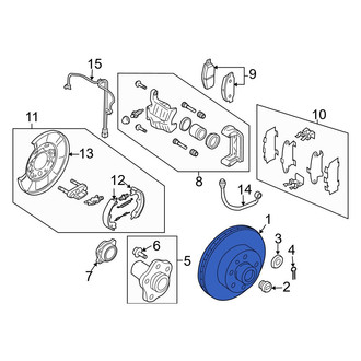 Infiniti OE - Rear Disc Brake Rotor