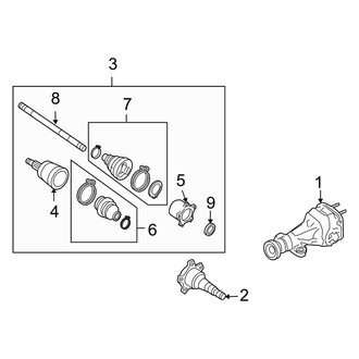 Infiniti OE - Rear Suspension - Axle & Differential (AWD)