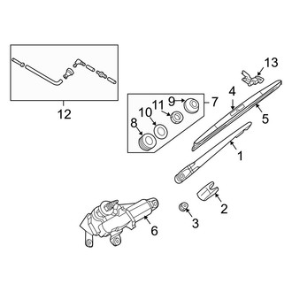 Infiniti OE - Lift Gate - Wiper & Washer Components