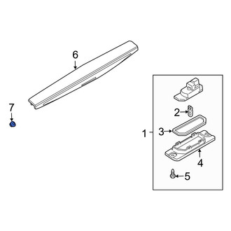 Infiniti OE - Trunk Trim Panel Nut