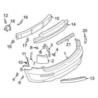 Infiniti OE - Bumper Cover Retainer