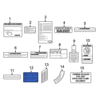Infiniti OE - A/C System Information Label