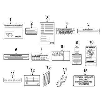 Infiniti OE - Information Labels - Labels
