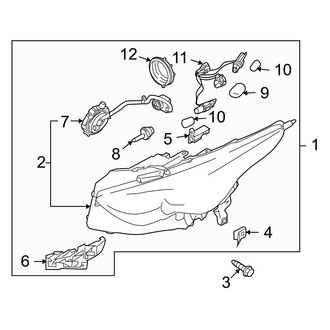Infiniti OE - Front Lamps - Headlamp Components