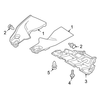 Infiniti OE - Radiator Support - Splash Shields