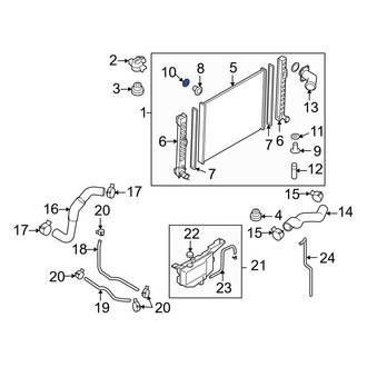 Infiniti OE - Upper Radiator Drain Plug Gasket