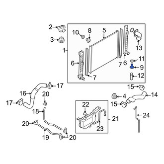Infiniti OE - Lower Radiator Drain Plug