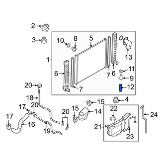 Infiniti OE - Lower Radiator Coolant Hose