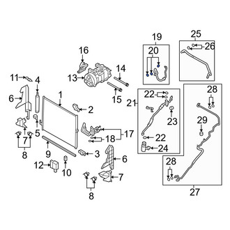Infiniti OE - Rear A/C Refrigerant Line O-Ring