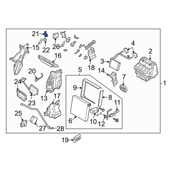 Cabin Air Temperature Sensor Aspirator Tube