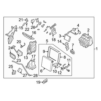 Infiniti OE - Air Conditioner & Heater - Evaporator & Heater Components