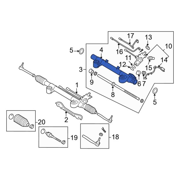 Rack And Pinion Housing