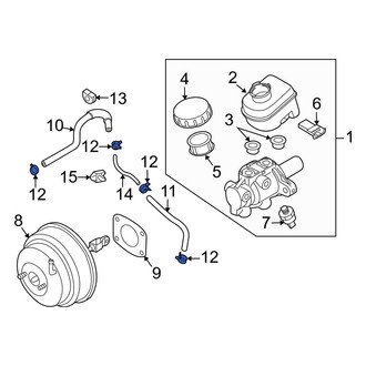 Infiniti OE - Power Brake Booster Vacuum Hose Clamp