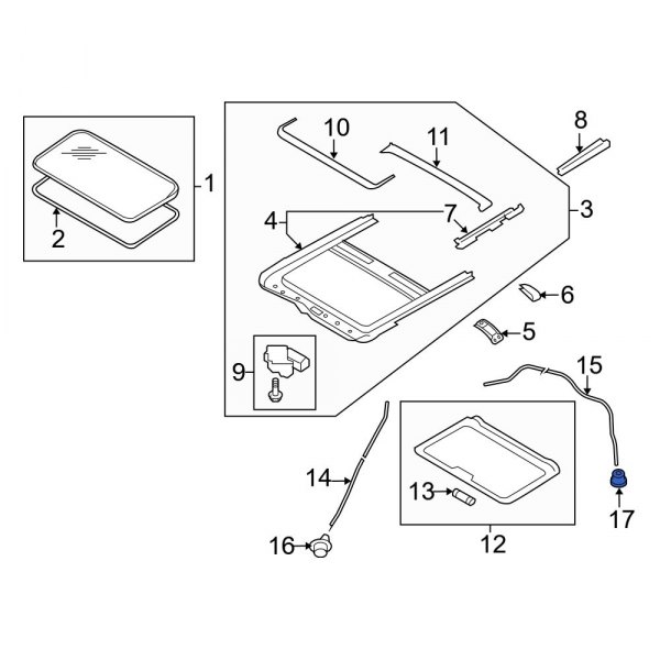 Sunroof Drain Hose Drain Valve