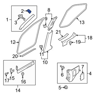 Infiniti OE - Upper Quarter Panel Trim Panel Clip