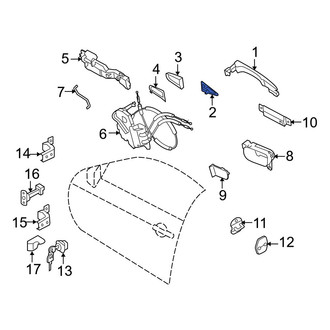 Infiniti OE - Front Outer Exterior Door Handle Gasket