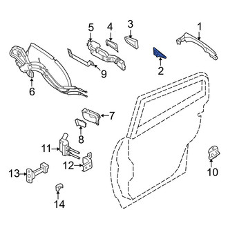 Infiniti OE - Front Outer Exterior Door Handle Gasket