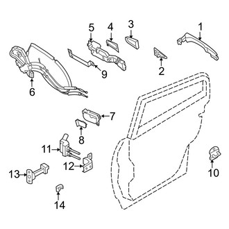 Infiniti OE - Rear Door - Lock & Hardware