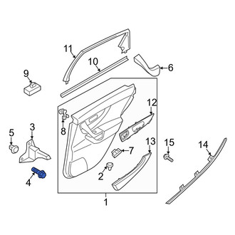 Infiniti OE - Front Bumper Cover Screw