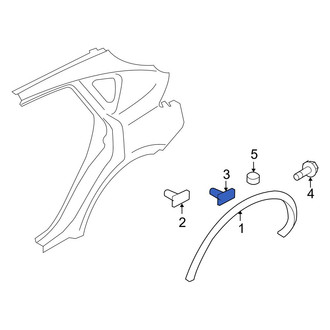 Infiniti OE - Wheel Arch Molding Clip