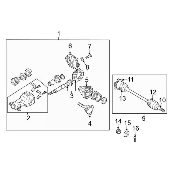 Rear Suspension - Axle & Differential