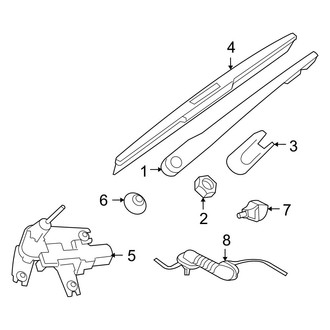 Infiniti OE - Lift Gate - Wiper & Washer Components