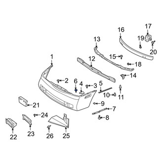 Infiniti OE - Rear Bumper Cover Rivet