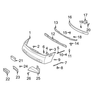 Infiniti OE - Front Bumper - Bumper & Components