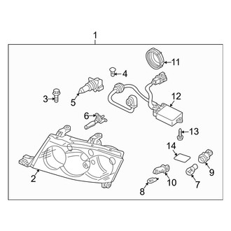 Infiniti OE - Front Lamps - Headlamp Components