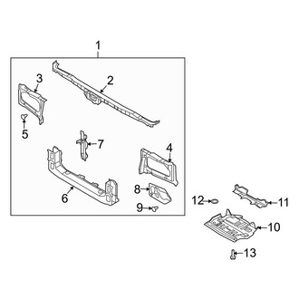 Infiniti OE - Cooling - Radiator Support