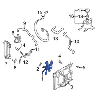 Infiniti OE - Engine Cooling Fan Blade