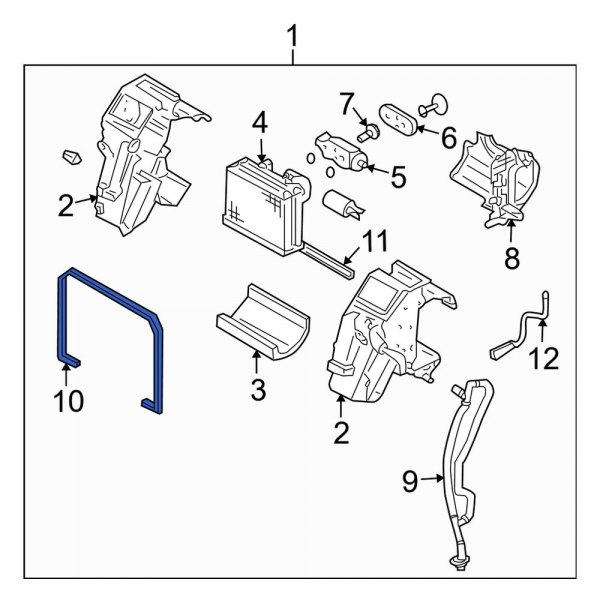 A/C Evaporator Core Seal