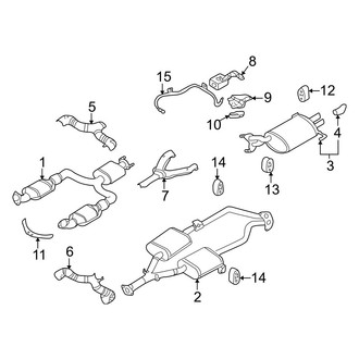 Infiniti OE - Exhaust System - Exhaust Components