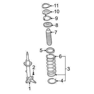Infiniti OE - Suspension Strut Nut