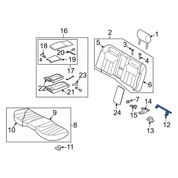 Seat Back Frame Bracket