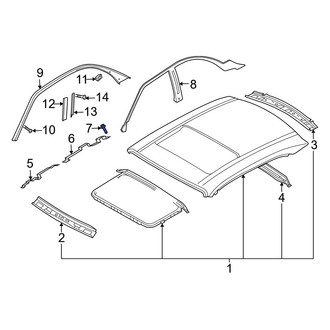 Infiniti OE - Roof Bow Bolt