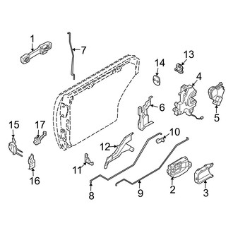 Infiniti OE - Rear Door - Lock & Hardware