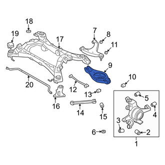 Infiniti OE - Front Left Suspension Control Arm