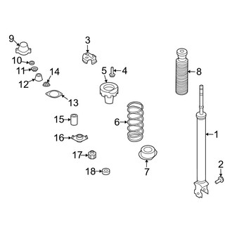 Infiniti OE - Rear Suspension - Shocks & Components