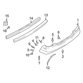 Infiniti OE - Rear Bumper - Bumper & Components