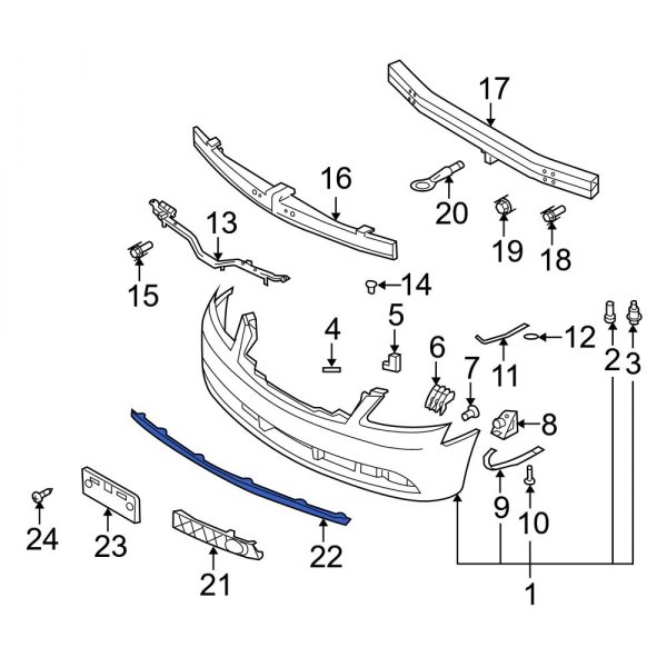 Radiator Support Air Deflector