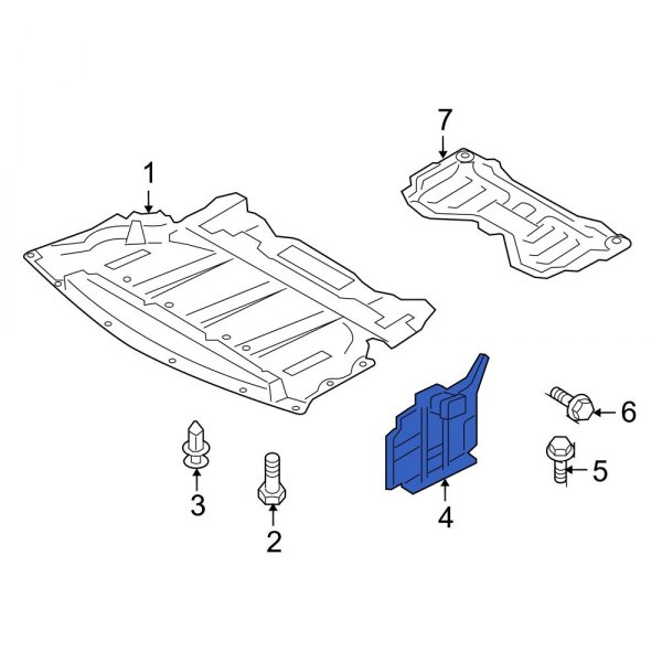 Radiator Support Splash Shield